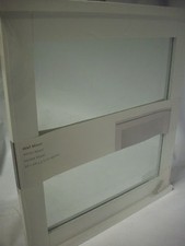 Premier Housewares Wandspiegel mit weißer Holzumrandung 44x40x3 cm