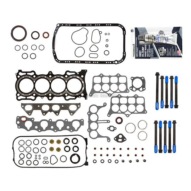 Fits 94-97 Honda Accord Odyssey Isuzu Oasis MLS Full Gasket Set Bolts F22B6 - Image 2 of 4