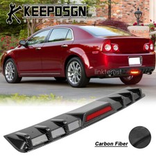 Für Chevy Malibu Carbon Fiber Heckdiffusor Lippe mit LED-Bremsleuchte Einsatz
