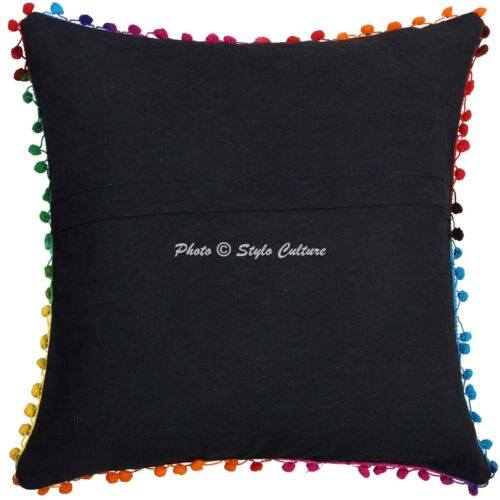 Suzani Cushion Cover Embroidered Sofa Cover Decorative Bohemian Home Decor - Picture 3 of 7