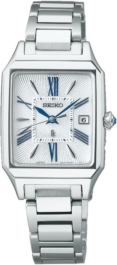 SEIKO LUKIA SSVW209 Grow Solar White Square Watch Women Sapphire