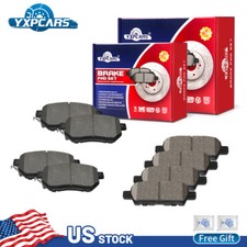 For Nissan Altima Maxima Murano FX35 FX45 Front & Rear Ceramic Brake Pads Set