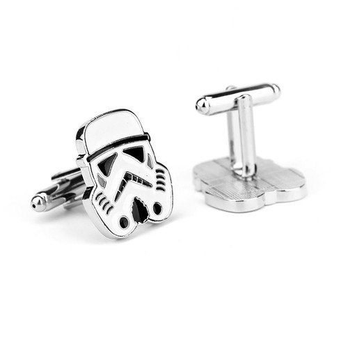 Star Wars Men's Stainless Steel Button Cufflinks Wedding Groom Shirt Cuff arrive - Picture 5 of 8