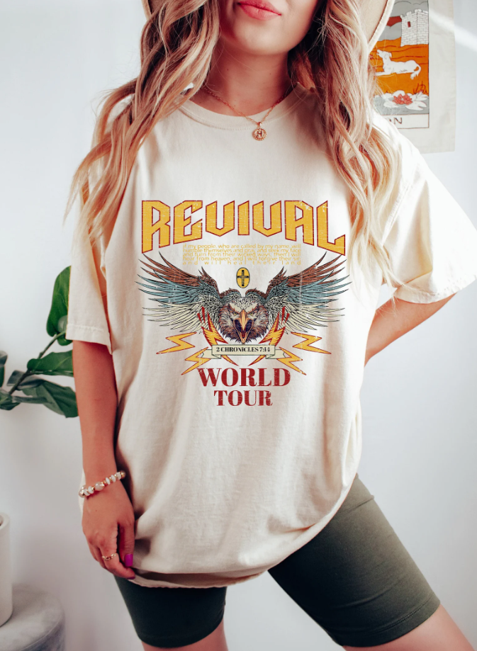 Revival World Tour Christian T-shirt, size S-5XL
