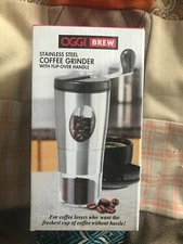 OGGI Brew Manual Stainless Steel Coffee Grinder - Flip Over Handle NEW!