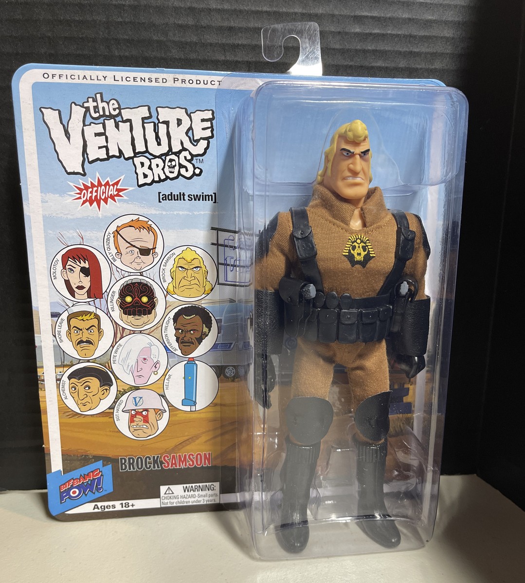 Venture Brothers Series 7 Brock Samson Figure Bif Bang POW 012105