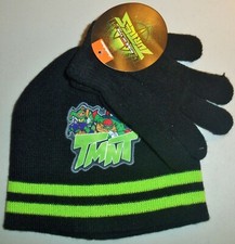 Nickelodeon Teenage Mutant Ninja Turtles Boy's Hat Glove Set NEW