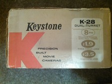 1950's Keystone K-28 Capri 8mm Home Movie Camera-Very Good Condition w/exception