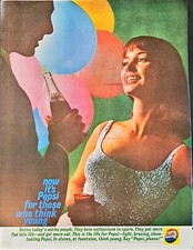 PEPSI COLA - Jeune - Fun - Life - Fêtes "Pepsi Please" - Publicité Vintage Print 1961