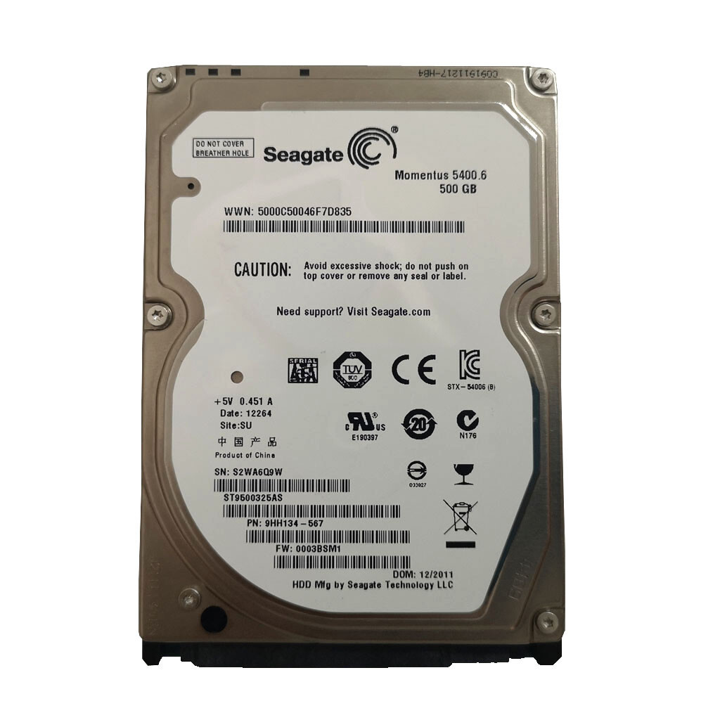 Seagate Momentus 500GB ST9500325AS 5400RPM 8MB SATA2 2.5