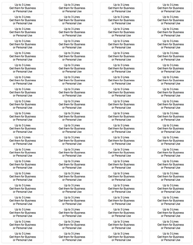 80 Personalized Return Address Labels Custom Printed Self-Adhesive 1/2 x 1 3/4