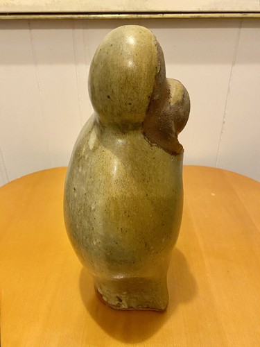 C-1970s OOAK Signed Annie Maume French Studio Stoneware Sculpture Madonna 14”H - Picture 11 of 24
