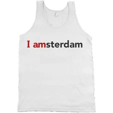 I Am Amsterdam iamsterdam Bella + Canvas Tank Top Shirt ALL SIZES & NEW