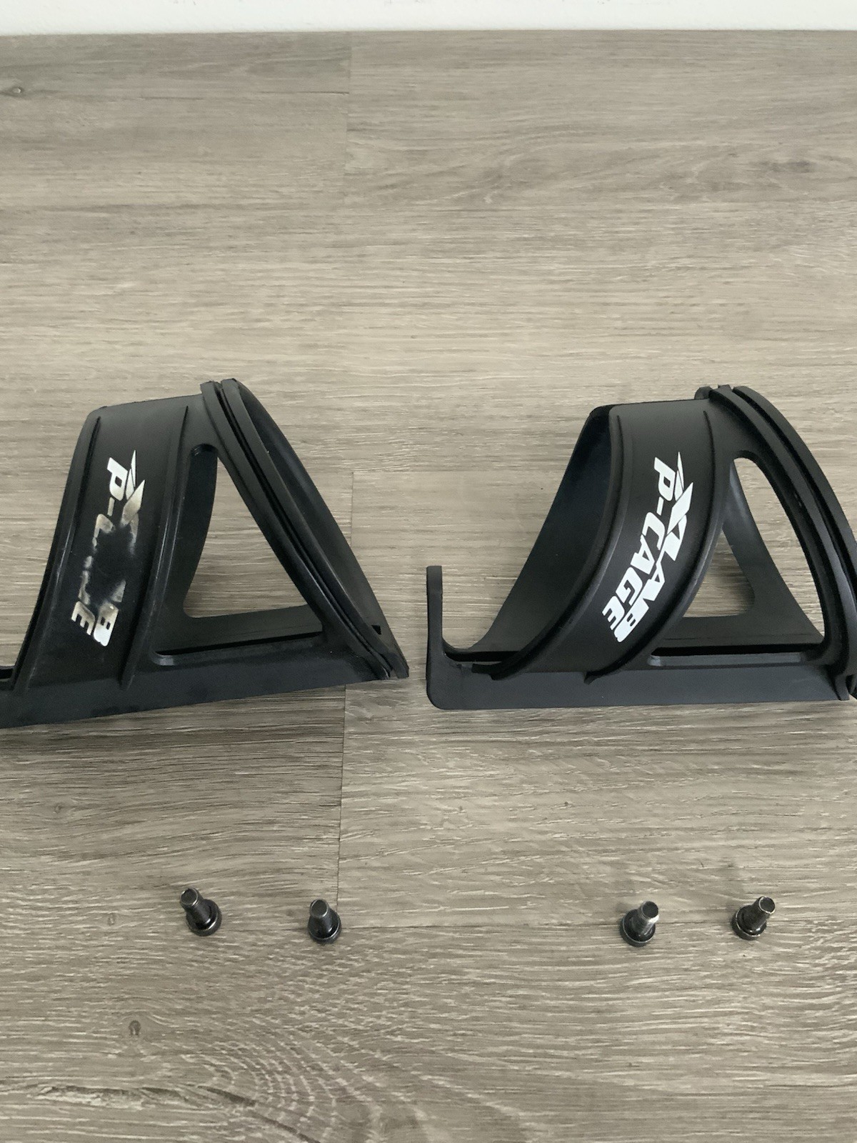 XLAB WATER BOTTLE CAGES (2) BLACK 120 GRAMS NYLON HARDWARE INCLUDED