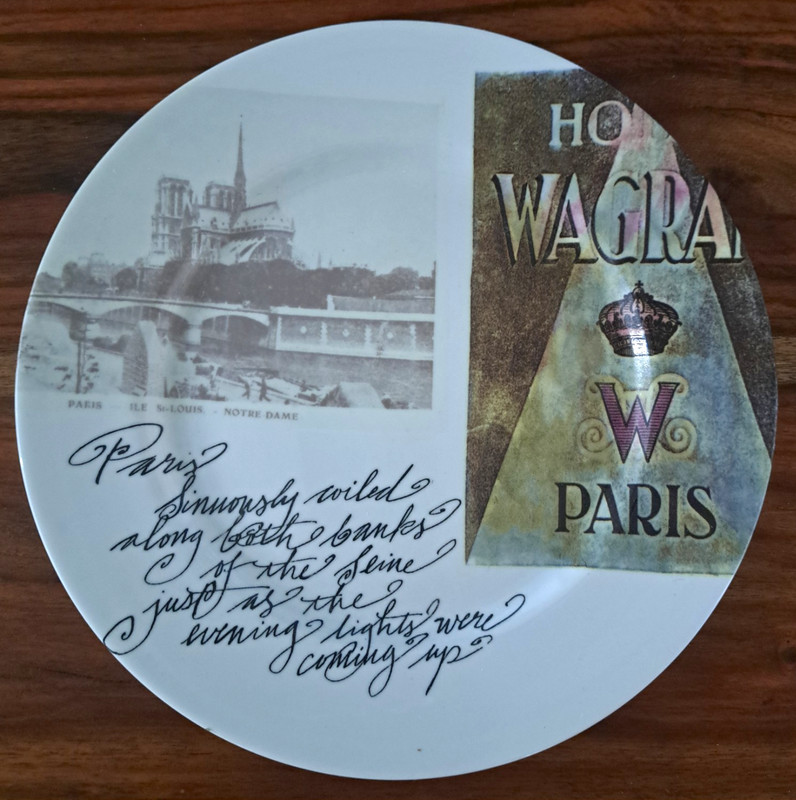 Vintage Rosanna "Grand Tour" Paris Plates - Set of 3 (Made in Italy)