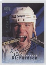 1995-96 Upper Deck Be a Player Auto Luke Richardson #S70 Auto 1o3