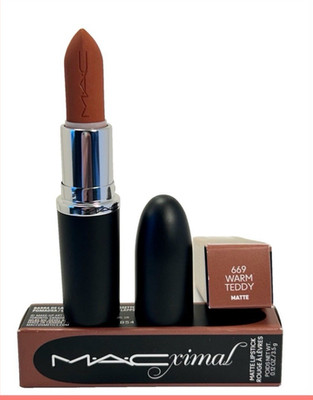 MAC Macximal Silky Matte Lipstick Shade 669 WARM TEDDY Full Size