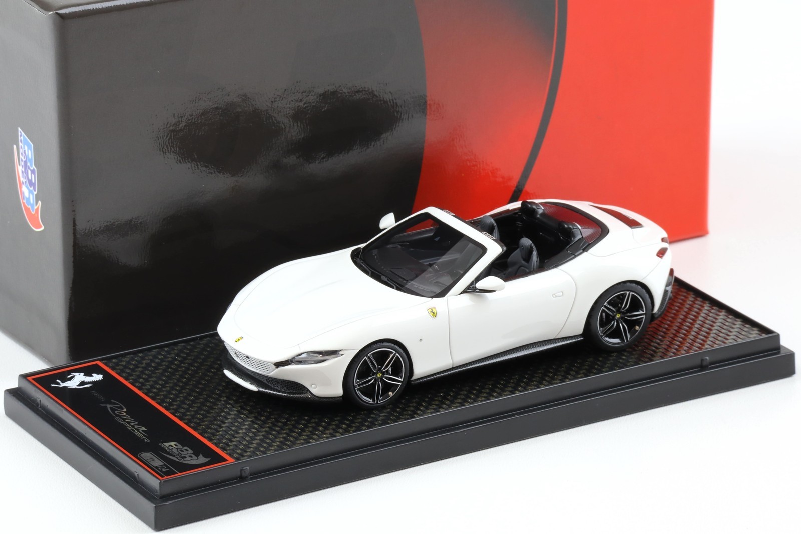 1:43 BBR Ferrari Roma Spider Bianco Cervino White - Limited 24 Pieces