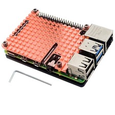 Ultra-thin Copper Heatsink Protective Passive Cooling Case For Raspberry Pi 4B