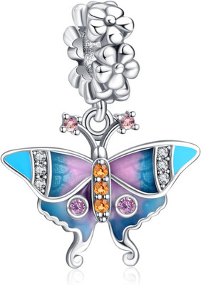 925 Sterling Silber Charms für Frauen Armbänder Halskette Firefly Glow-At-Night 