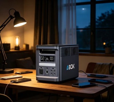 ABOK Ark2000 Tragbare Powerstation 1536Wh LiFePO4 für für Camping, Notfälle NEU