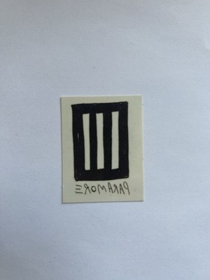 Rare 2013 Paramore Self Titled Tour 2   Temporary Tattoo