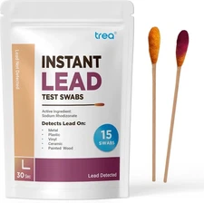 Trea Lead Test Kit Instant Swabs for Lead Testing (15 Swabs) Results in Minutes