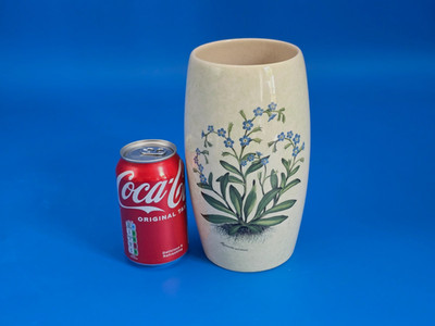 Holkham Pottery grüne dekorative Keramik Vase - Vergissmeinnicht Muster - 20,5 cm