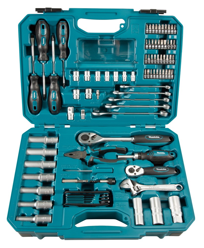 Makita E-08458 Set 87 Pezzi Utensili Manuali Montaggio Fai Da Te