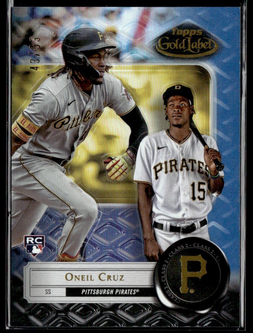 Oneil Cruz 2022 Topps Gold Label Class 2 Blue RC /99 #95 Pittsburgh Pirates