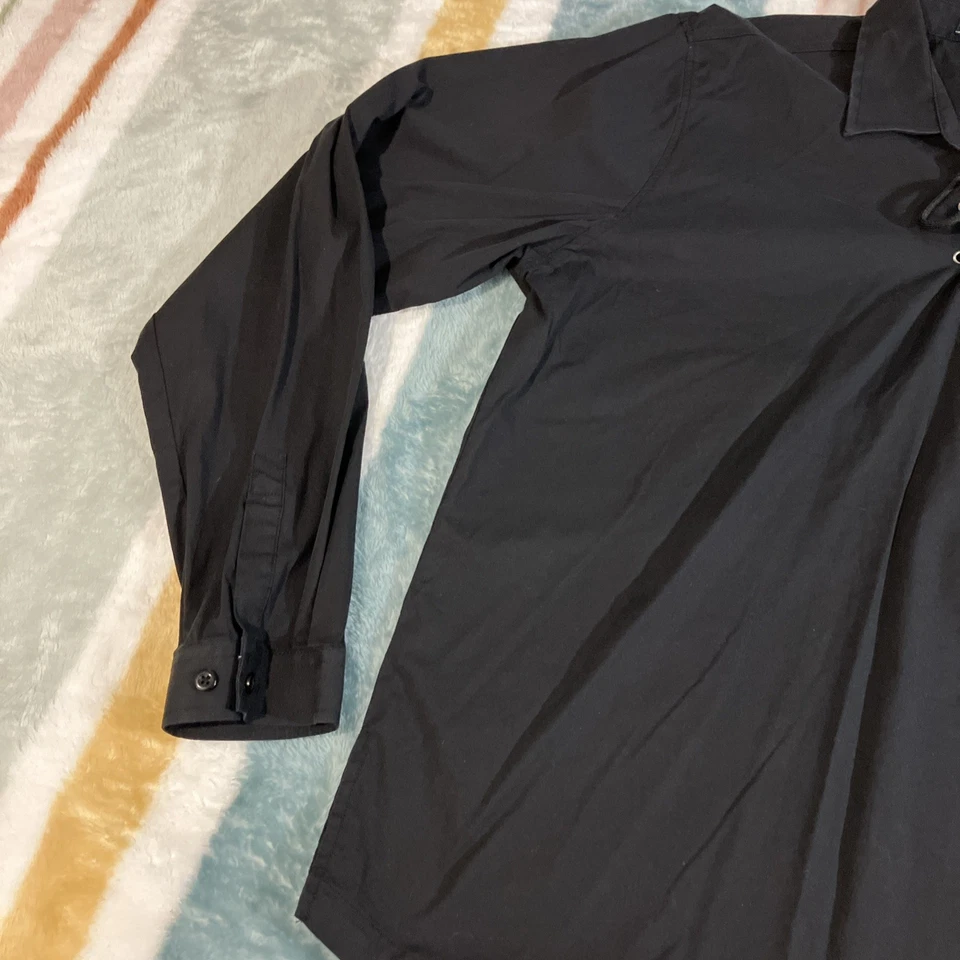 Camisa Paul Jones Para Hombre Grande Negra Poeta Renacimiento Pirata Con Cordones Medieval 735 Foto 4 de 4