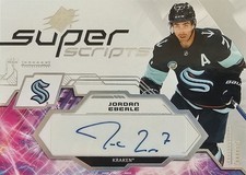JORDAN EBERLE 2023-24 SPx SUPER SCRIPTS AUTO SEATTLE KRAKEN