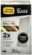 OtterBox Alpha Glass Apple iPhone 13 13 Pro Antimicrobial Screen Protector New