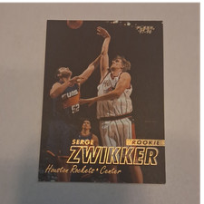 Fleer 1997-98 Serge Zwikker Houston Rockets Rookie #348 Basketball Card. rookie card picture