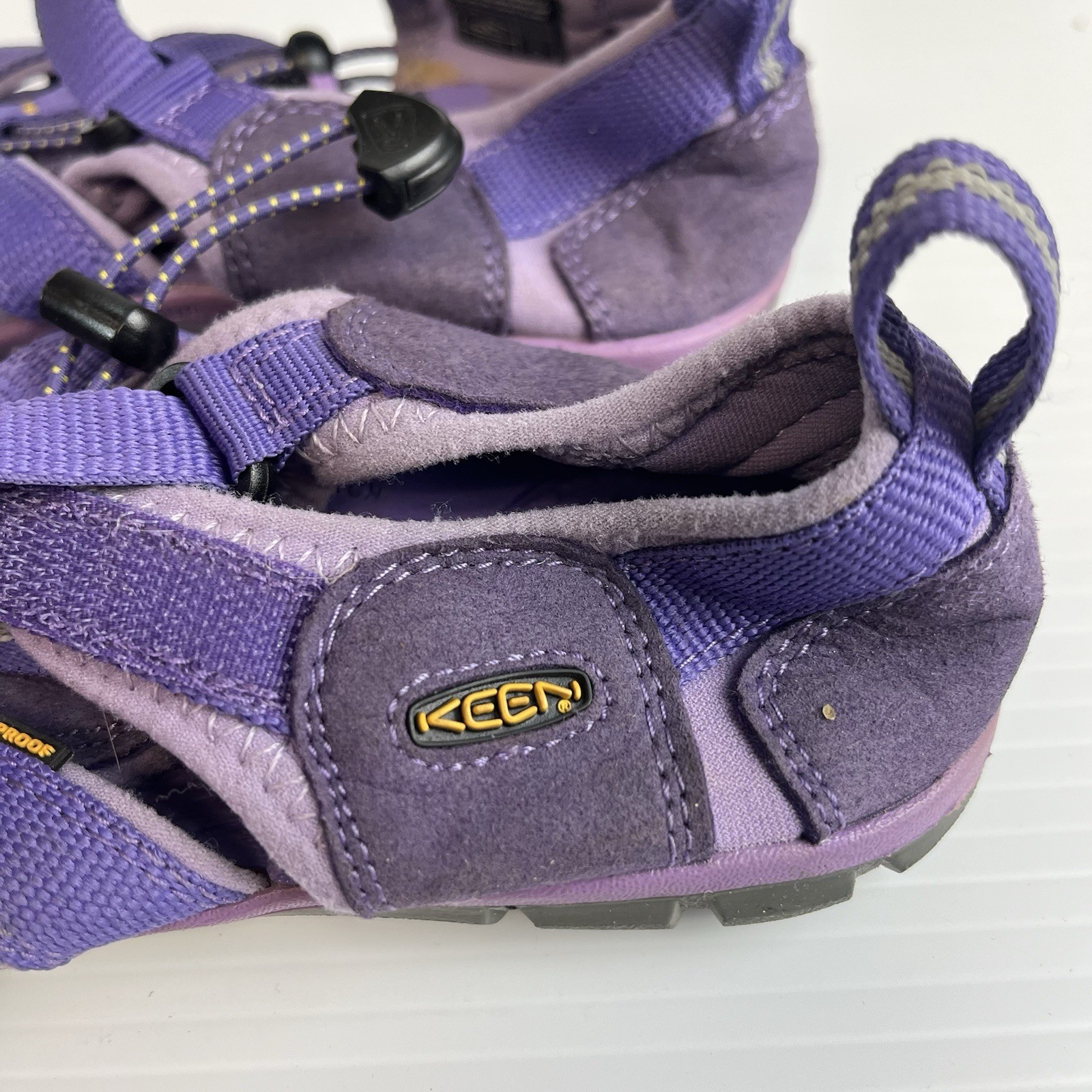 Scarpe Keen Seacamp CNX viola bambini taglia 1 escursionismo acqua lacci elastici adj. Cinghie
