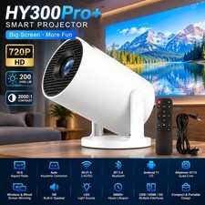 LED Projector 4K Mini Smart Android TV WiFi Bluetooth Portable Home Theater HDMI