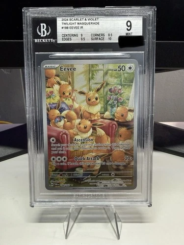 Eevee 188/167 Sv06: Twilight Masquerade Illustration Rare BGS 9 Mint