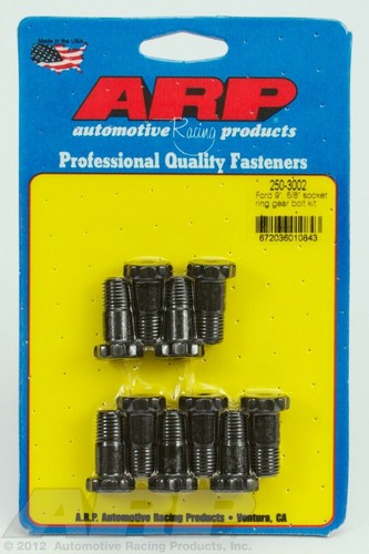 ARP 250-3002 Black Ford 9", 7/16" diameter, 5/8" socket ring gear bolt kit