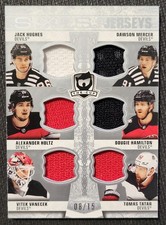 2022-23 UD THE CUP JACK HUGHES/HOLTZ/VANECEK/D.MERCER/D.HAMILTON/T.TATAR 8/15 NJ