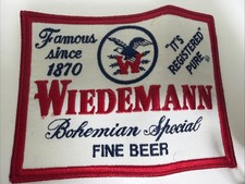 Vintage Wiedemann Patch Bothers Beer Red Whit...