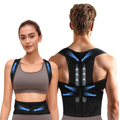 Posture Corrector Back Straightener Support Shoulder Full Brace For Mens Womens