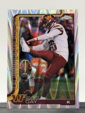 2025 Topps Chrome #300 Matt Gay Wave Refractor Washington Commanders