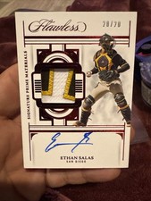 2023 Panini Flawless Ethan Salas Signature Prime Materials Patch Auto /20 Padres
