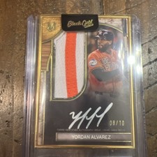 2025 Topps Museum Yordan Alvarez  Framed Auto Patch Card 06/10