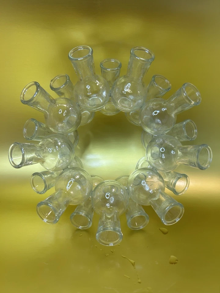 Vintage "The Original" Floral Seven und Floral Design Glas Blumengesteck Vasen - Bild 3 von 4