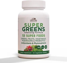 COUNTRY FARMS Super Greens Vegicaps, 32 Super Foods, Whole Food Supplement