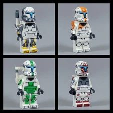 LEGO Star Wars Republic Delta Squad Clone Commando Trooper Custom Figures