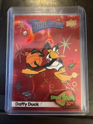 Upper Deck Space Jam 30th Anniversary Daffy Duck Fly High Red #/ 1996