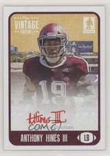 2021 Onyx Vintage Auto Red Ink /25 Anthony Hines III #FAAH Auto 2b2