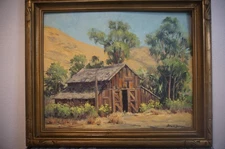 Darwin Duncan "Morro Bay Barn" California lanscape painting 16X20